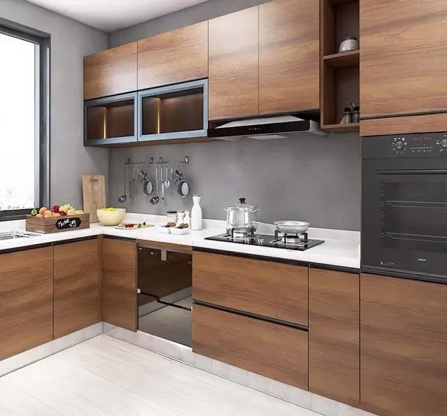 Particle board cabinet door