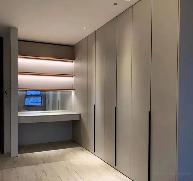 Particle board cabinet door