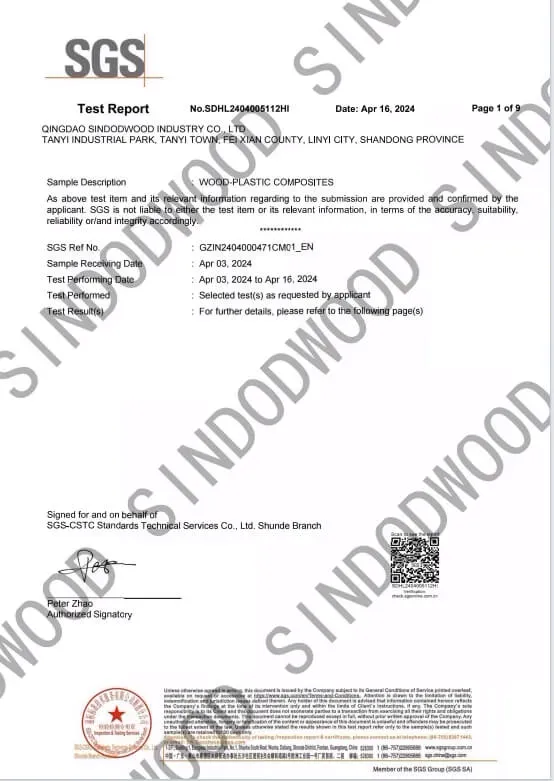 pvc marble sheet certificate