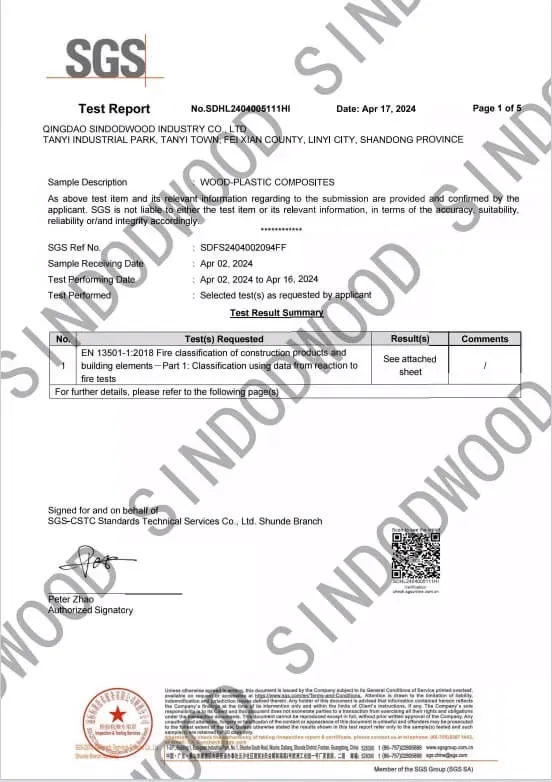 pvc marble sheet certificate